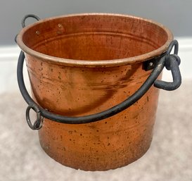 Antique French Large Copper Bucket