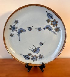 Stunning Ken Edwards Mexican Tonala Pottery Plate