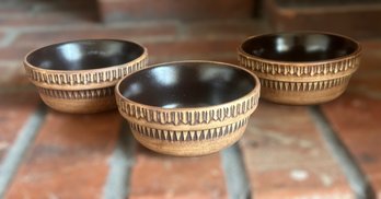 Tender Hearts Brown Decorative Mini Bowls - Set Of 3