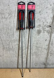 Unused 18in & 16 Screwdriver, Flathead