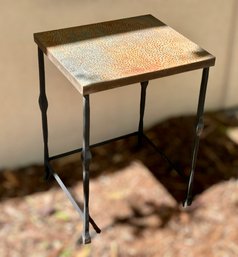 Decorative Metal Top Garden Table