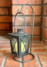 Rustic Mini Lantern W/ Candle