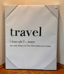 Unused Canvas Travel Wall Decor