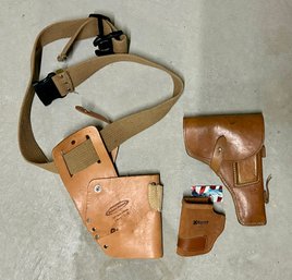 Collection Of Leather Holsters - Set Of 3