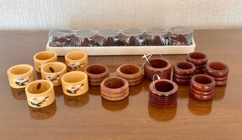 Great Collection Of Wood Napkin Rings