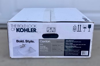 Kohler Caxton White Rectangular Under-mount Bathroom Sink