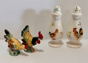 Vintage Farmhouse Chicken Salt And Pepper Shakers