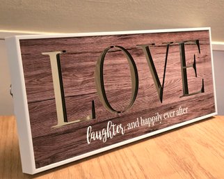 Love Laughter And Happily Ever After Mirror Wall Decor