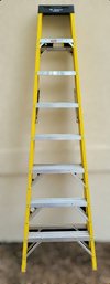 8 Ft. Yellow Werner Ladder W/ Non-conductive Fiberglass
