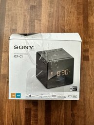 Sony AM/FM Clock Radio ICF-C1