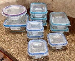 Glass Pyrex Food Storage Containers W/snapware Lids - Set Of 11