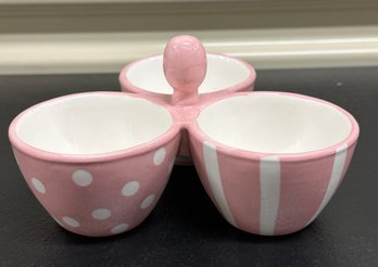 Pampered Chef Breast Cancer Awareness Pink Bowl Trio