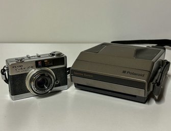 Petri Color 35E 40mm Camera & Polaroid Spectra System Camera