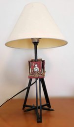 Unique Vintage Tripod Camera Table Lamp