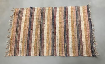 Rustic Multicolor Throw Rug