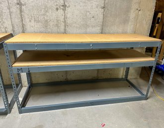 2 Tier Steel Warehouse Shelving 1/2