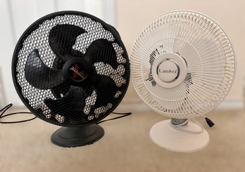 Black Traditions Rotating Fan And White Lasko Rotating Fan