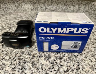 Unused Olympus FE-190 & Olympus Infinity Stylus