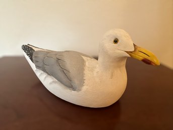 Vintage Carved Herring Seagull