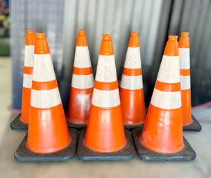 Heavy Duty Traffic Cones - Lot Of 7 - 1 Of 2