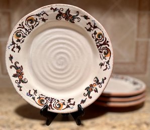 Bizzirri Made In Italy Decorative Pottery Plates - Set Of 4