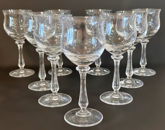 Gorgeous Mikasa Crystal Wine Glasses - Set Of 9