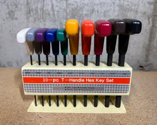 10pc T-handle Hex Key Set