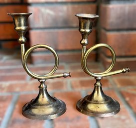 Uniquely Crafted Brass Candle Stick Holders