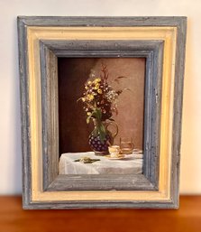 Field Flower Print By Thoma In Beautiful Rustic Frame