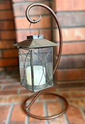 Beautiful Bronze Lantern W/ Candle