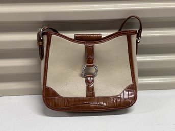 Cognac And Tan Brighton Leather Purse