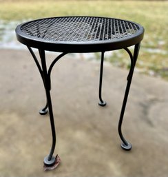 Metal Circular Side Table