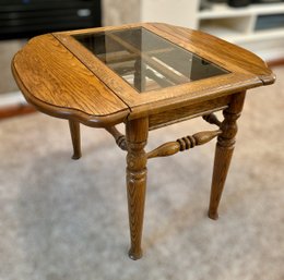 French Country Drop Side Table