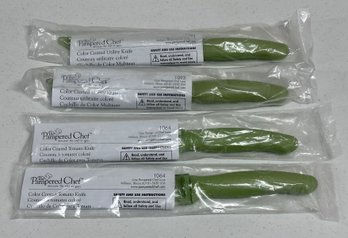 Green Pampered Chef Assortment Of Knives