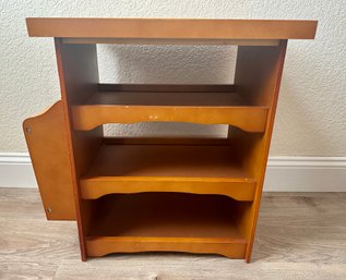 Wooden Magazine 3 Tier Side Table