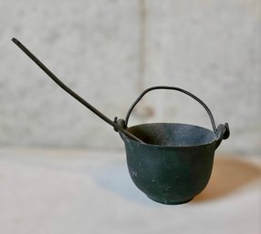 Vintage Cast Iron And Ladle Set