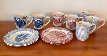 Great Collection Of Johnson Bros England Dishes - 12 Items Total