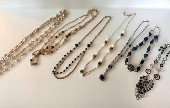 Beautiful Chain And Beaded Necklaces - Lot Of 7