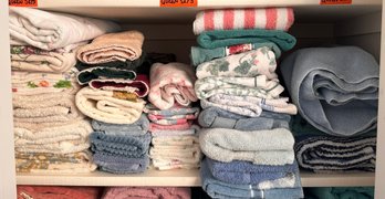 Great Collection Of Wash Clothes, Hand Towels, And Bath Towels
