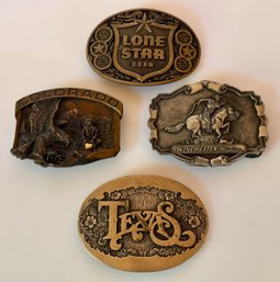 Collection Of Colorado, Texas And Winchester Belt Buckles