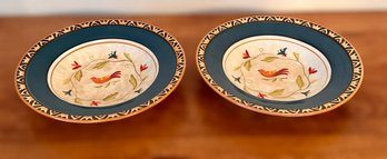 Fitz And Floyd Global Market Soup Bowls - Set Of 2