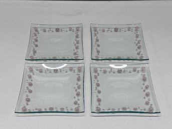 Pampered Chef Daisy Dessert Plates - Set Of 4