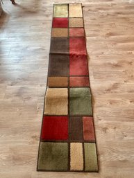 Rustic Color Block Rug Runner