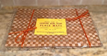 Brand New Set Of Four Genuine Buri Hemp Place Mats