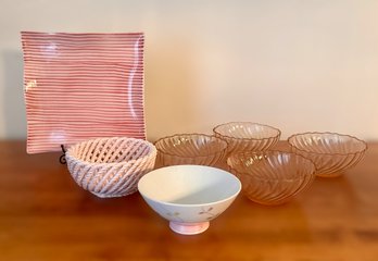 Beautiful Assortment Of Pink Dishes