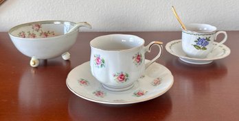 Gorgeous Collection Of Fine China Sets - Set Of 3