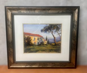 Tuscan Mornings Country Dwelling Framed Art Work