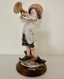 Giuseppe Armani Trumpet Boy Sculpture