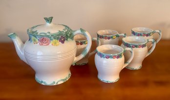 Floral Porcelain The Holden Group Teapot And Teacups