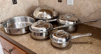 Stainless Steel Kobe Professional Cookware Set Of 5